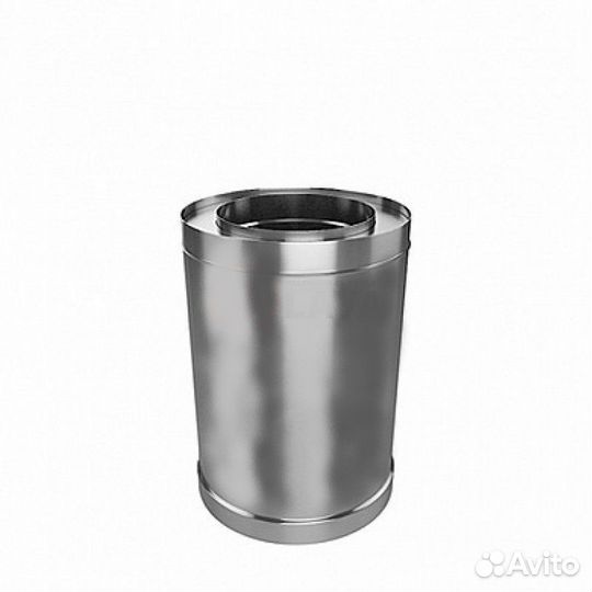 Труба-сэндвич элит 150/220 мм. 0,5 м 304 (0,8 мм)