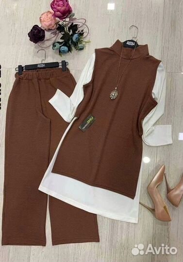 Костюм тройка женский от 44 до 54