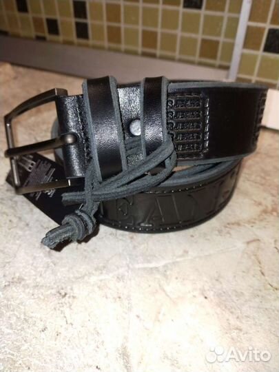 Мужской кожаный ремень новый