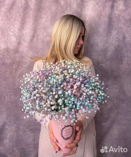 Букет из гипсофил. Подарок девушке