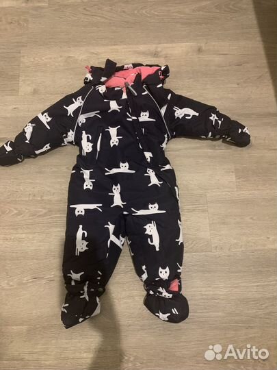 Комбинезон детский зимний Crockid р. 62-68 и шапка