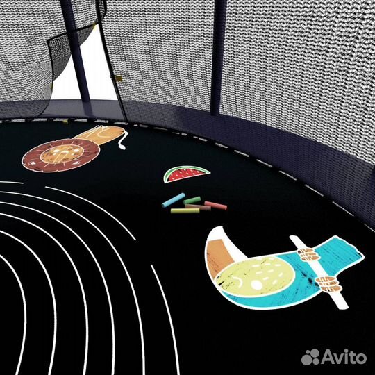 Детский батут с сеткой