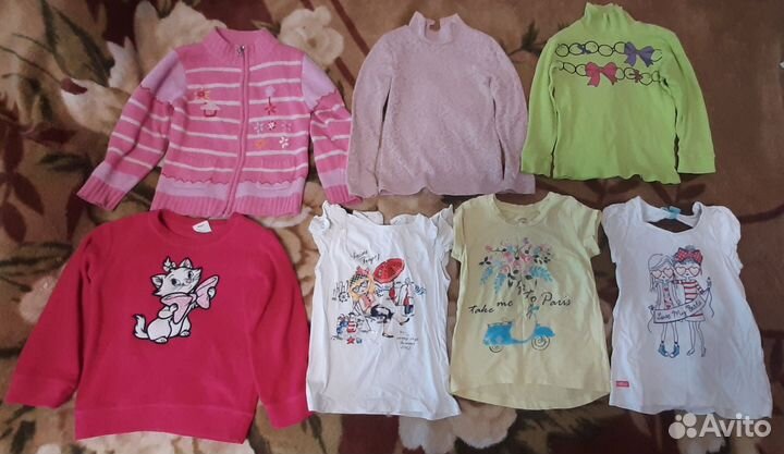 Продам 2 пакета вещей для девочки 3-4 года