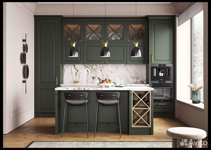 Кухня угловая стильная