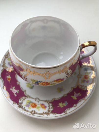 Чайная пара костяной фарфор