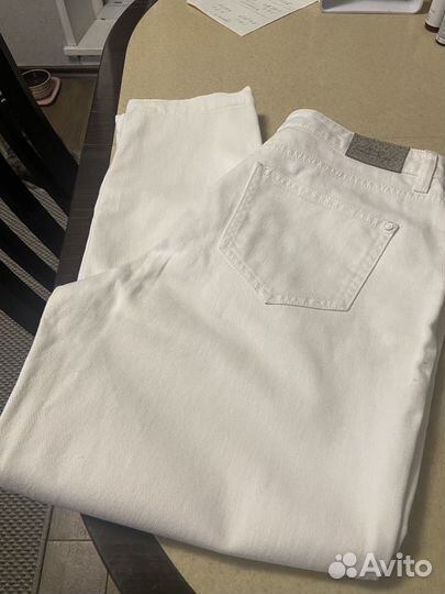 Джинсы белые женские 48