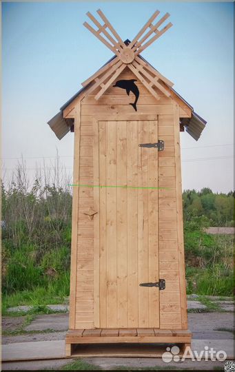 Дачный туалет с установкой SKU006