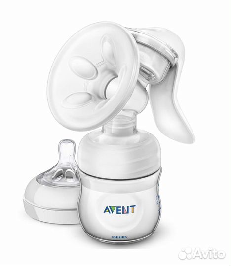Ручной молокоотсос Philips Avent с бутылочкой