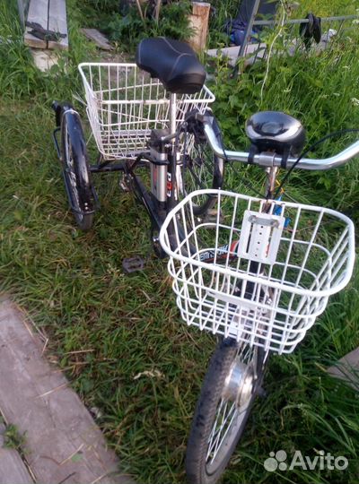 Электровелосипед трехколесный рвз Чемпион 24