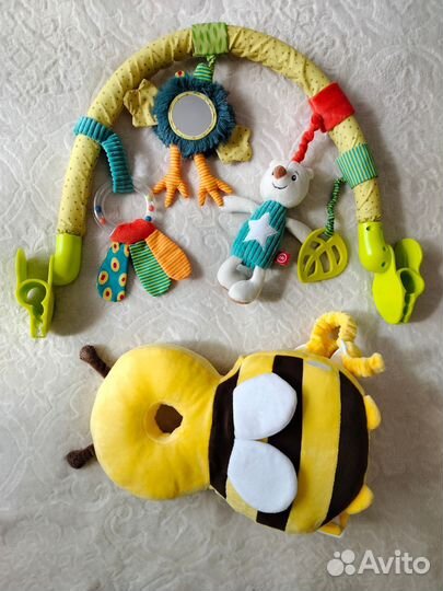 Дуга с игрушками happy baby
