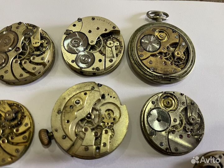 Механизмы Швейцарских часов Longines 22 штуки