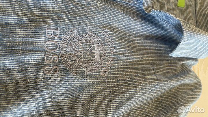 Рубашка лён Hugo Boss