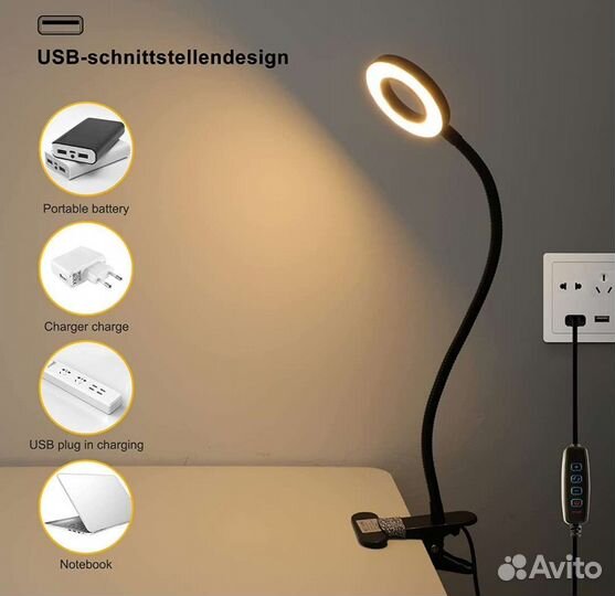 Светодиодная лампа зажим