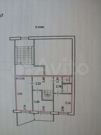 4-к. квартира, 95 м², 5/6 эт.