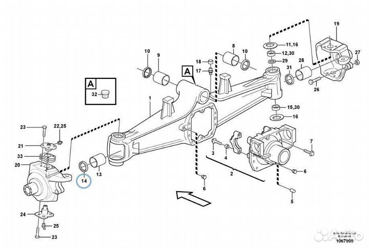 11716714 (VOE11716714) Сальник полуоси погрузчик