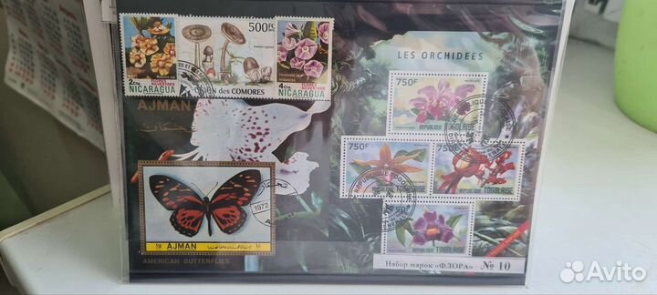 Набор марок разных стран,набор фауна,флора,космос
