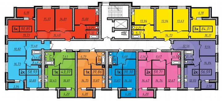 1-к. квартира, 39,3 м², 5/10 эт.