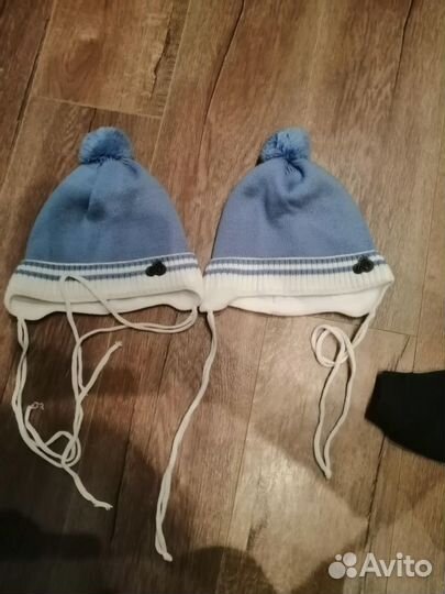 Шапочка весна/осень, для близнецов /двойни, 48-50