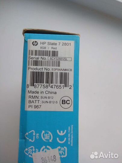Планшет HP Slate7