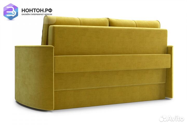 Диван еврокнижка Колибри горчичный