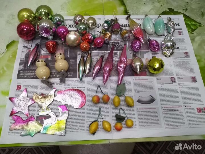 Елочные игрушки СССР
