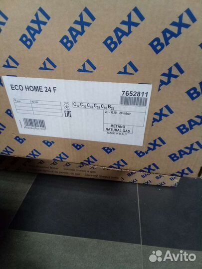 Газовый котел baxi Ecohome/Eco4S 24F новый