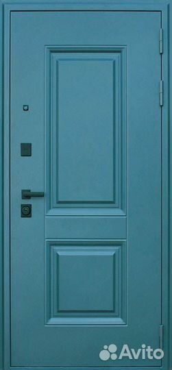 Дверь с зеркалом Ювентус из стали