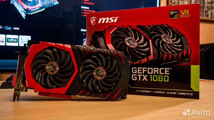 Видеокарта MSI GeForce GTX 1060 Gaming 6G