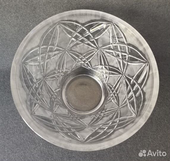 Ваза для фруктов хрустальная ГДР, новая