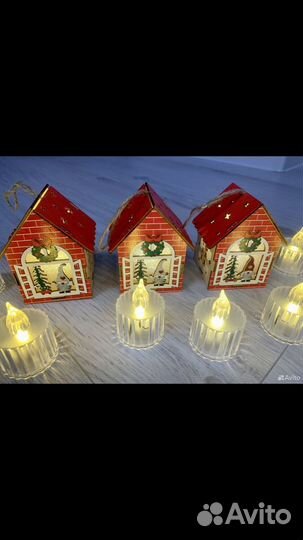Светящийся Новогодний домик/декор