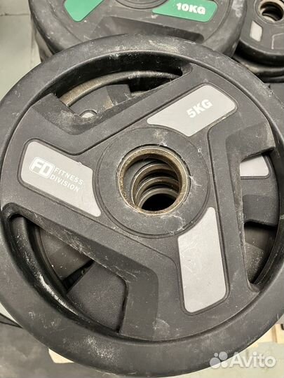 Диски Олимпийские полиуретановые Fitness Division