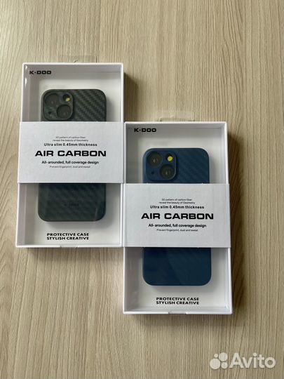 Чехол K-DOO iPhone 13 Air Carbon
