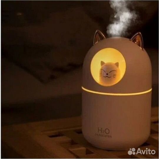 Увлажнитель Воздуха Humidifier H2O LED с Кошечкой