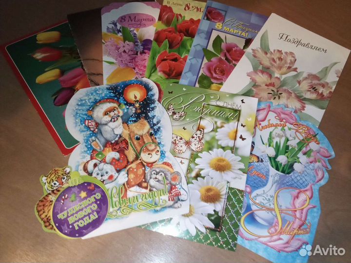 Открытки, конверты