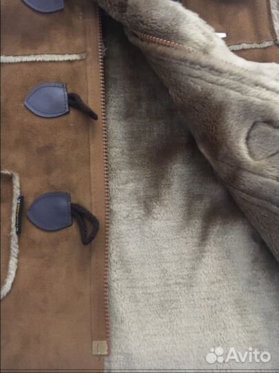 Дубленка из натуральной кожи(замши) мехом Ю.Корея