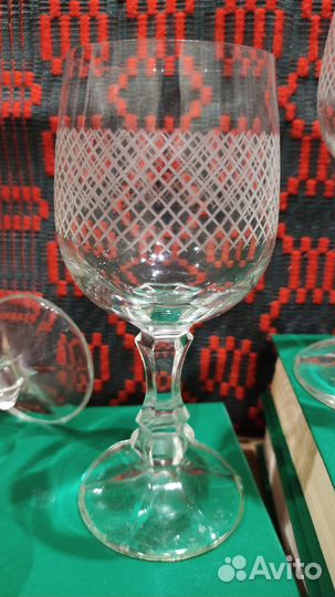 Стеклянные советские фужеры