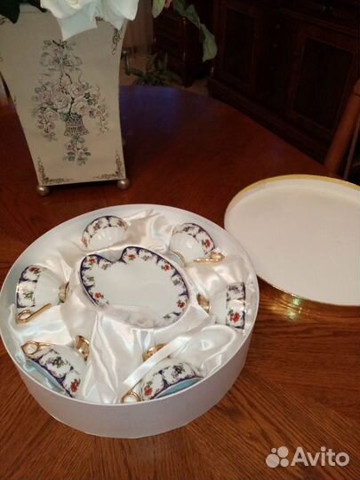 Новый кофейный фарфоровый набор