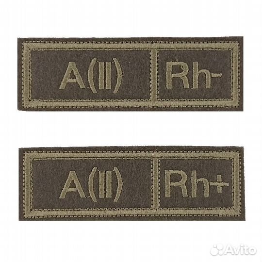 Нашивка группа группа крови с липучкой