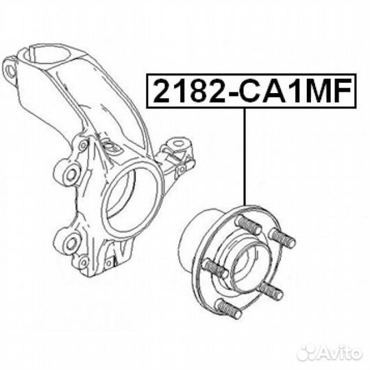 Подшипники в сборе со ступицей febest 9642059