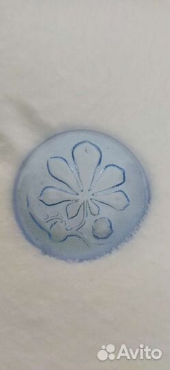 Шкатулка купоросное стекло СССР