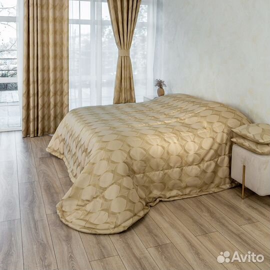 Новое покрывало Альба Золотой песок жаккард