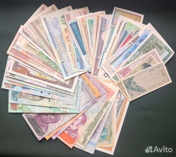 Банкноты и Боны Иностранные новые из пачек