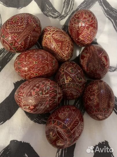 Деревянные пасхальные яйца