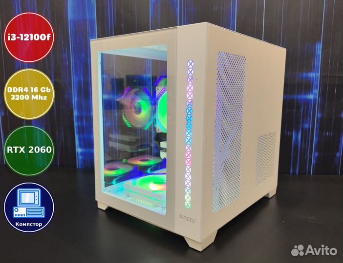 Мощный игровой i3-RTX2060-16DDR4-HKX7015493268-H610