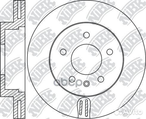 Диск тормозной передний NiBK RN1235SET Толщина