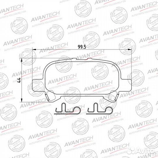 Колодки тормозные задние Toyota Camry ACV30