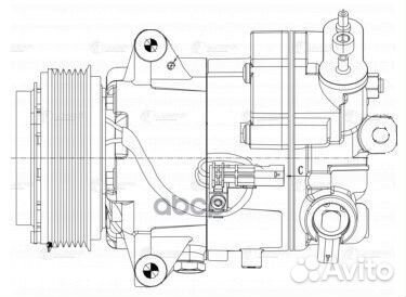 Компрессор кондиционера opel astra J/zafira C 09