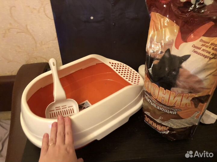 Лоток с наполнителем и лопаткой