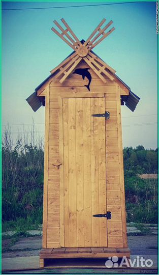 Дачный туалет с лебедем вюб 883