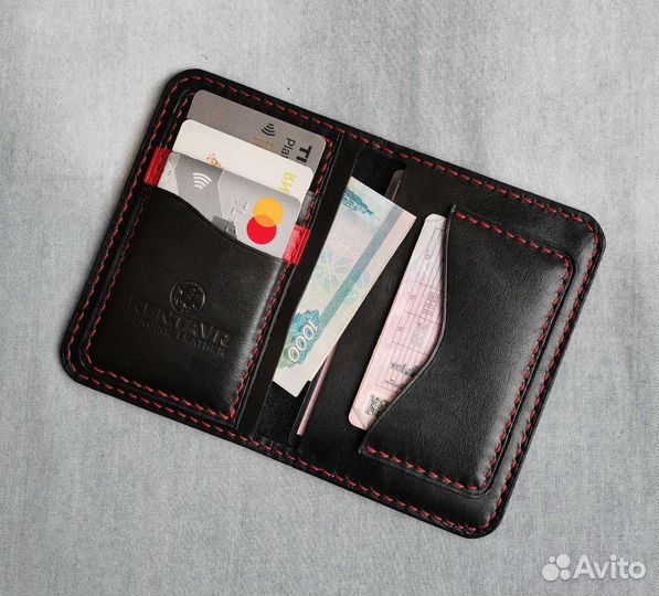 Обложка для автодокументов натуральная кожа